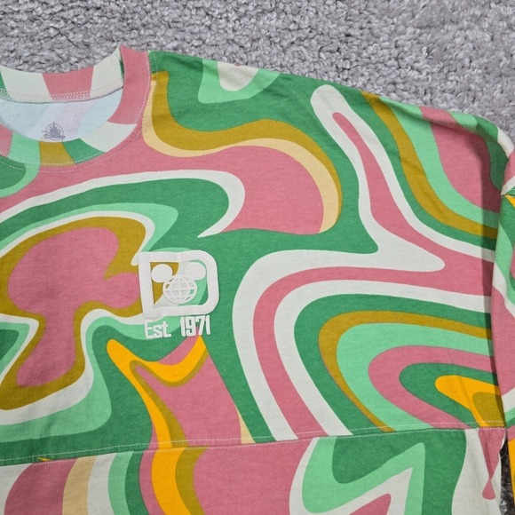Disney Spirit Jersey Shirt Womens XXL Walt Disney World Swirl Groovy Retro - Picture 3 of 10